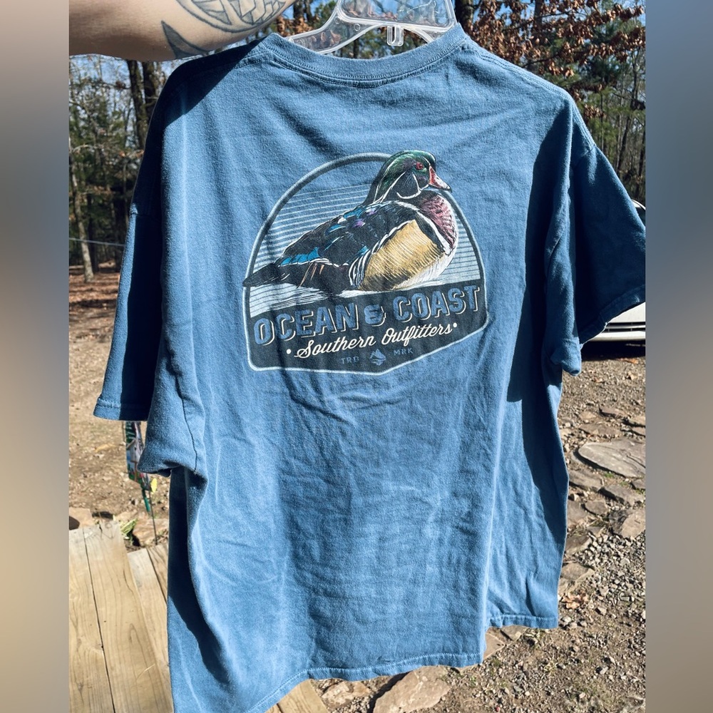 🦆Ocean Coast T shirt Duck image  Mens size large